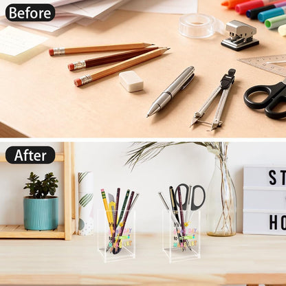 Unique Gifts for Artists Women Men The Earth Without Art Is Just EH Acrylic Pen Holder Christmas Valentines Birthday Gifts for Artists Art Lovers Painters Teachers Friends Paint Brush Holder