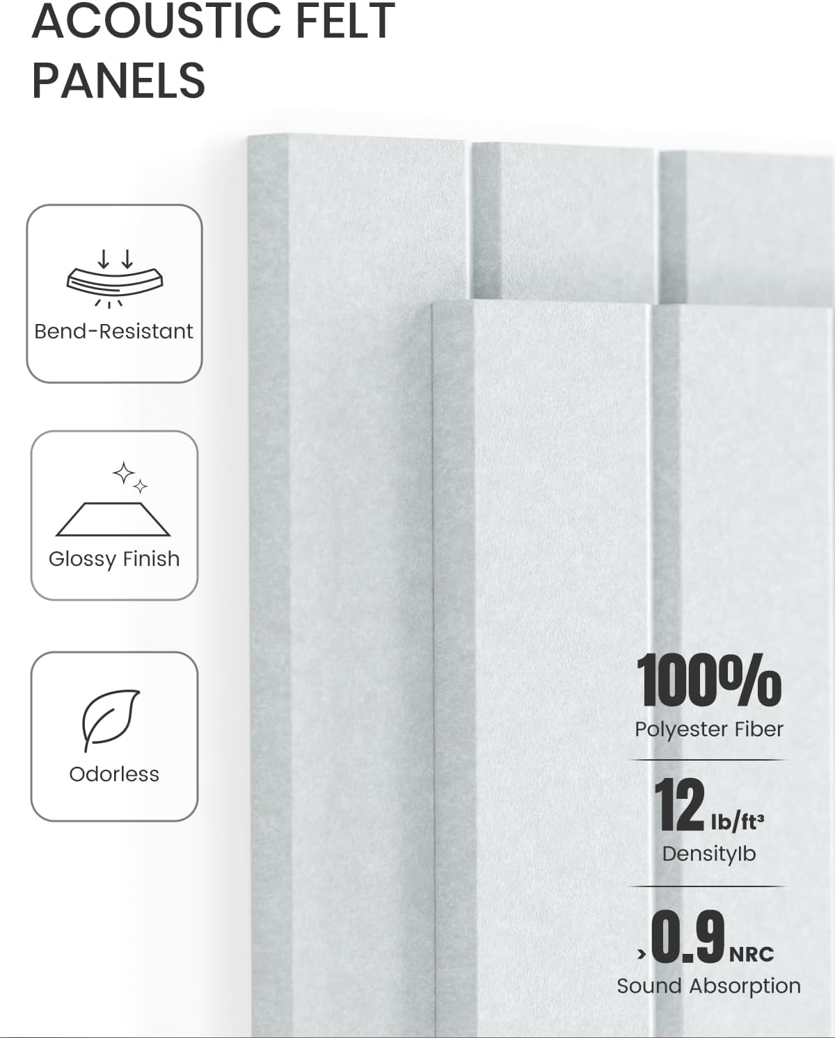 Fluxynara Large Felt Bulletin Board 48" x 36" Cork Board Alternative-12 Pack with 70 Safe Removable Adhesive Tabs, Cork Boards for Walls Cork Board for Home Office Classroom Pin Board (Oatmeal)
