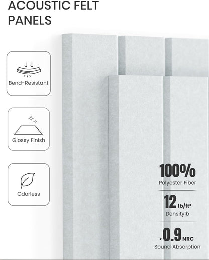 Fluxynara Large Felt Bulletin Board 48" x 36" Cork Board Alternative-12 Pack with 70 Safe Removable Adhesive Tabs, Cork Boards for Walls Cork Board for Home Office Classroom Pin Board (Oatmeal)