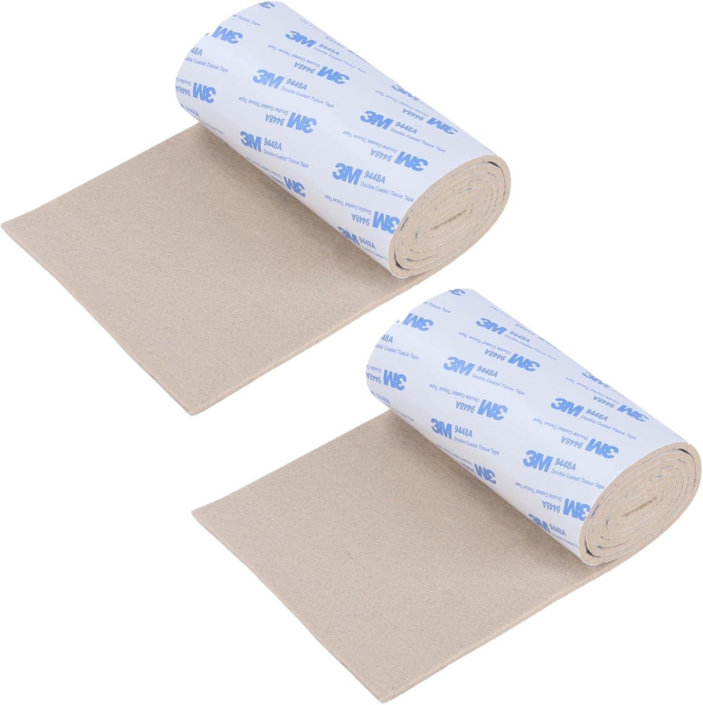 Felt Furniture Pads, Non Slip Self Adhesive Cuttable Felt Tape Black Heavy Duty Felts Strip Roll for Protecting Hardwood Floors Chair Wall Protector (40 x 5 x 0.12 Inch)