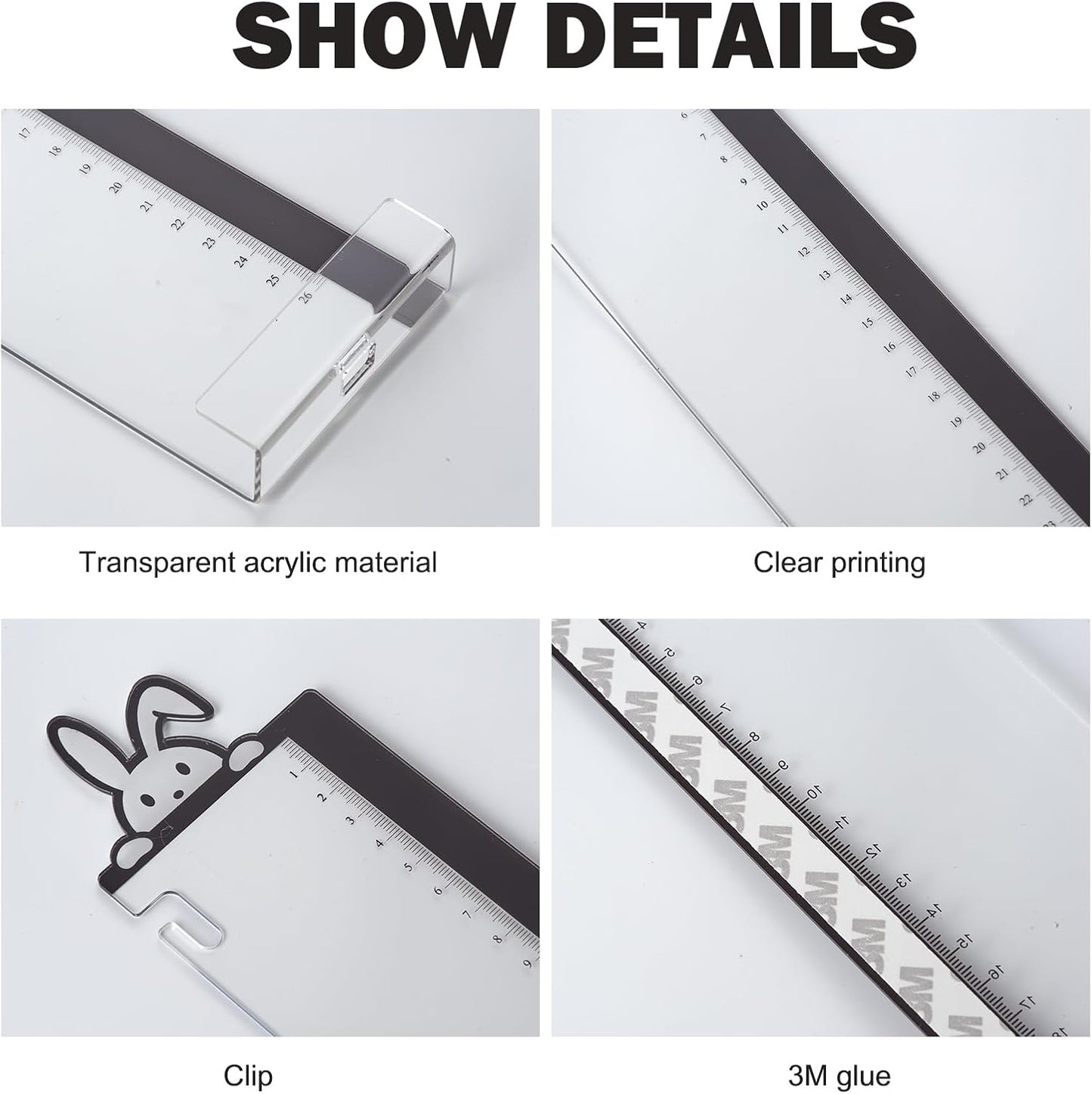 Office Desk Accessories 2pcs Multifunction Computer Monitor Memo Board - Transparent Computer Side Panel Memo Creative Monitor Side Panel Suitable for Office Home Desktop