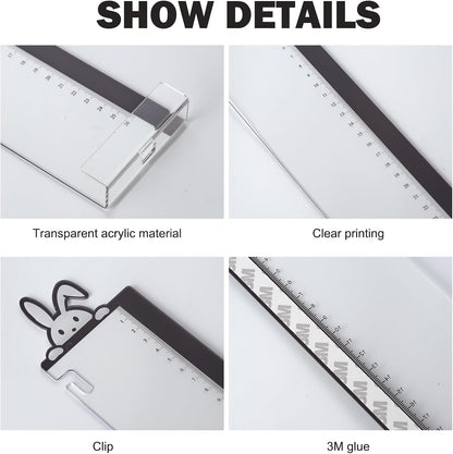 Office Desk Accessories 2pcs Multifunction Computer Monitor Memo Board - Transparent Computer Side Panel Memo Creative Monitor Side Panel Suitable for Office Home Desktop