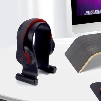 SAMDI Wood Headphone Stand, Headphone Holder Wood Headset Stand Compatible for Sony, Bose, Shure, Jabra, JBL, AKG Gaming Headphones Display et. (Walnut)