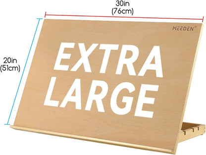 MEEDEN Extra Large(20"x 30") Wooden Tabletop Easel for Painting, 5-Position Adjustable Drawing & Sketching Board, Portable Beechwood Desktop Art Easel Stand for Adults, Artists, Beginners & Student