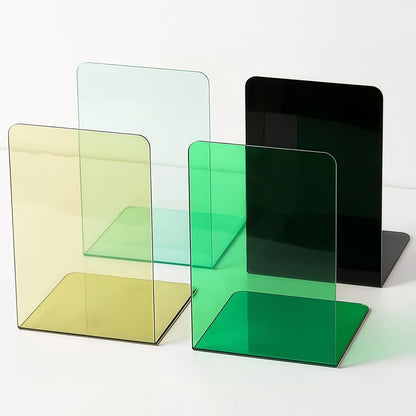 Book Stand for Display, Clear Bookends for Bookshelves, Decorative Book Holder for Music Sheets and Magazines