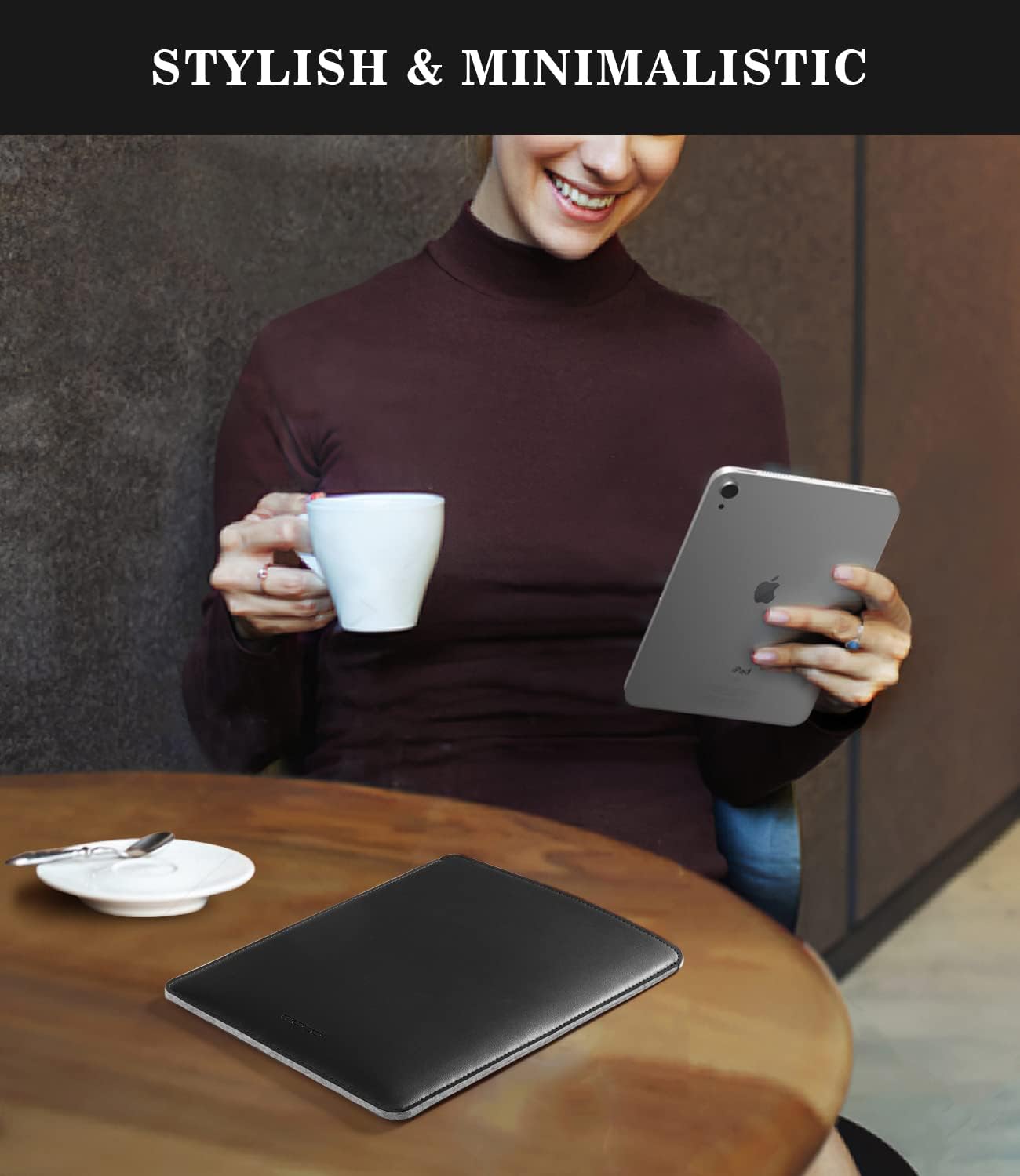MoKo 9-11 Inch Tablet Sleeve, PU Leather Briefcase Slim Stylish Case Fits New 11-inch iPad Air M4 2026/iPad Pro M5, Air 5/4th 10.9, 10th Gen 10.9, 9/8. Gen 10.2, Tab S8/S9 11, Midnight Green