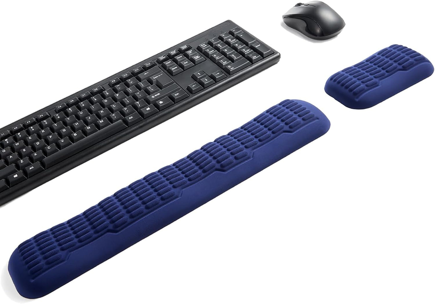 UnivoColors Ergonomic Mouse Wrist Rest,Latest 3.0 Wave Curve Design,High-Resilience Memory Foam Non-Slip Base,Reduces Wrist Fatigue,Ideal for Office Gaming & Long Hours of Use(Black)