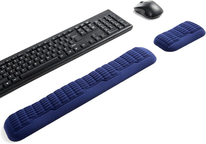 UnivoColors Ergonomic Mouse Wrist Rest,Latest 3.0 Wave Curve Design,High-Resilience Memory Foam Non-Slip Base,Reduces Wrist Fatigue,Ideal for Office Gaming & Long Hours of Use(Black)