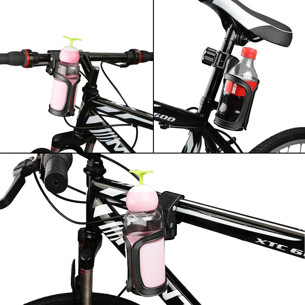 Accmor Stroller Cup Holder, Universal Cup Holder for Uppababy, Nuna, Doona Strollers, 360 ° Rotatable Bottle Holder for Stroller, Wheelchair, Walker