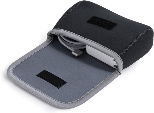 LENTION Storage Small Pouch Bag Cases for Accessories Laptop MacBook Power Adapter, Wireless Mouse, iPhone Charger, Cellphone, Power Bank, Cord Travel Cable Electronic Organizer - Dark Gray