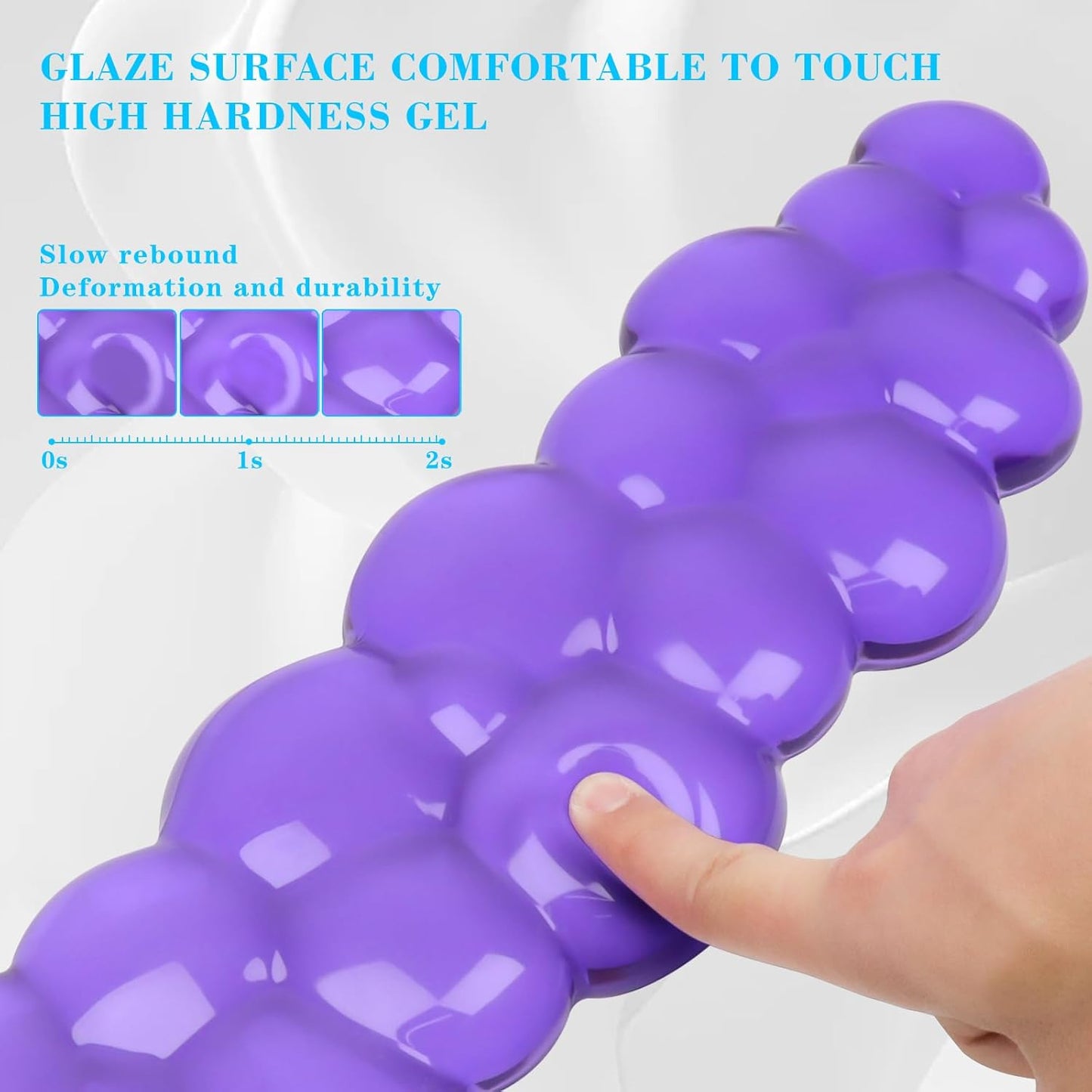 Gel Cloud Keyboard and Mouse Wrist Rest, Cute Wrist Support and Arm Support Keyboard Rest for Keyboard and Mouse Typing Pain Relief，Suitable for Office/Computer/Laptop/Gaming（White）