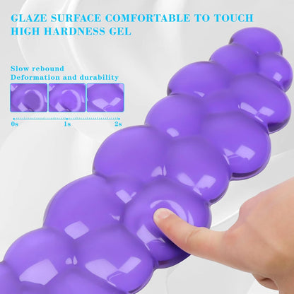 Gel Cloud Keyboard and Mouse Wrist Rest, Cute Wrist Support and Arm Support Keyboard Rest for Keyboard and Mouse Typing Pain Relief，Suitable for Office/Computer/Laptop/Gaming（White）