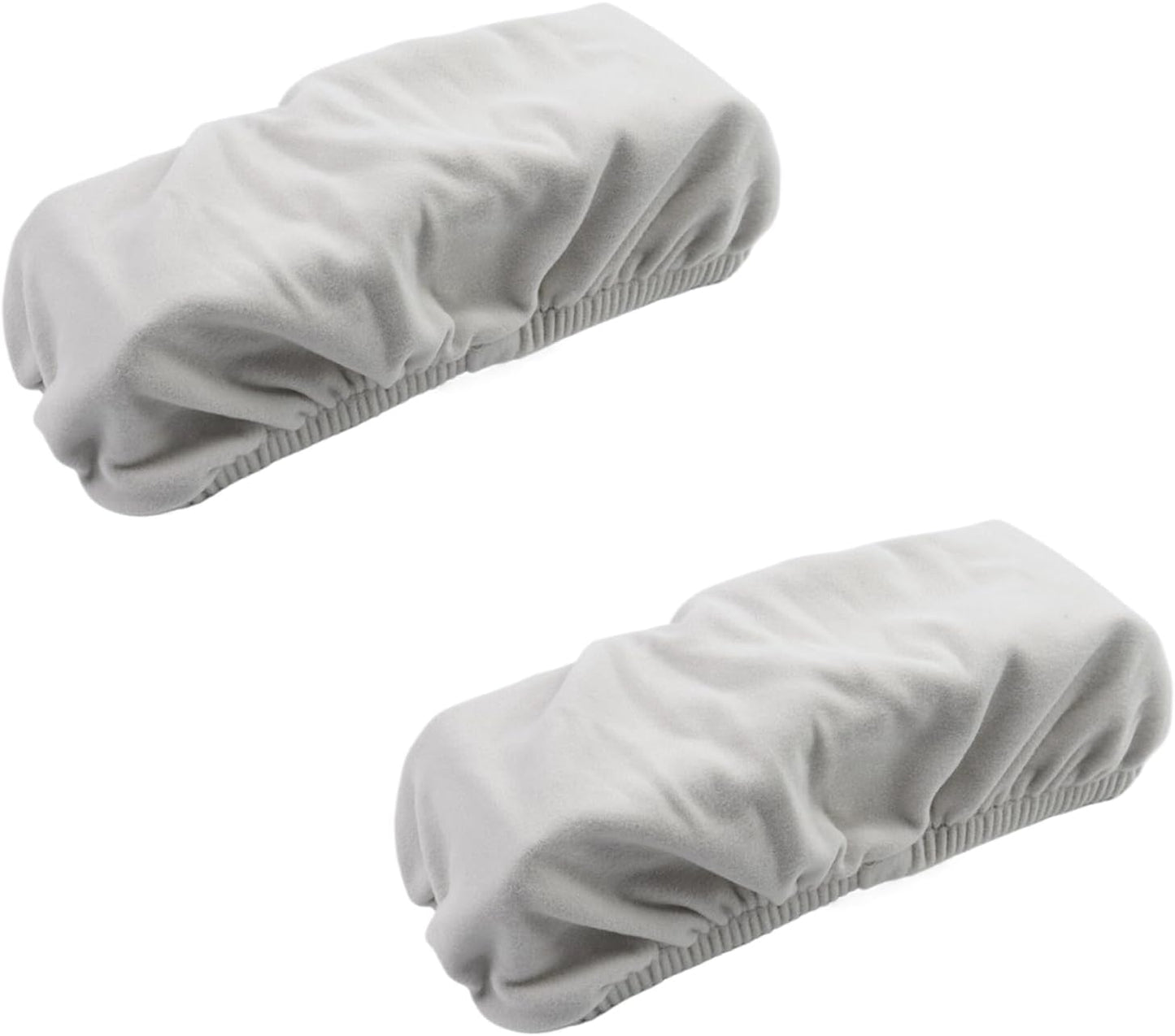 Office Chair Armrest Pads Covers Chair Cushions for Elbow and Forearms Removable Slipcovers (Dark Grey)