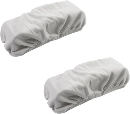 Office Chair Armrest Pads Covers Chair Cushions for Elbow and Forearms Removable Slipcovers (Dark Grey)