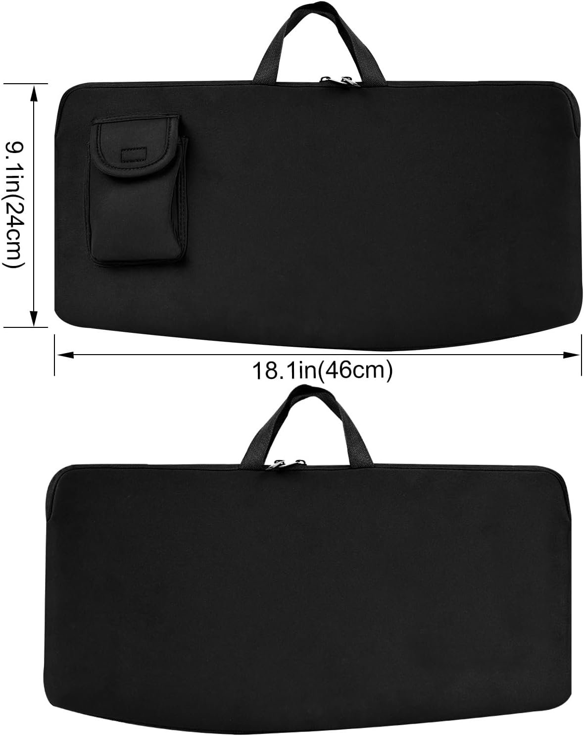 Keyboard Travel Bag Portable Keyboards Sleeve Shockproof Waterproof Keyboard Neoprene Case for Logitech Ergo K860 /Arteck Split Ergonomic Performance Wireless Mouse Combo