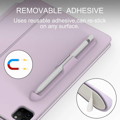 LOVE MEI iPencil Holder Sticker for Apple Pencil 1st/2nd Generation, Strong Adhesive Silicone Holder Sticker [Magnetic Attach Design] Accessories for iPad Stylus Pens