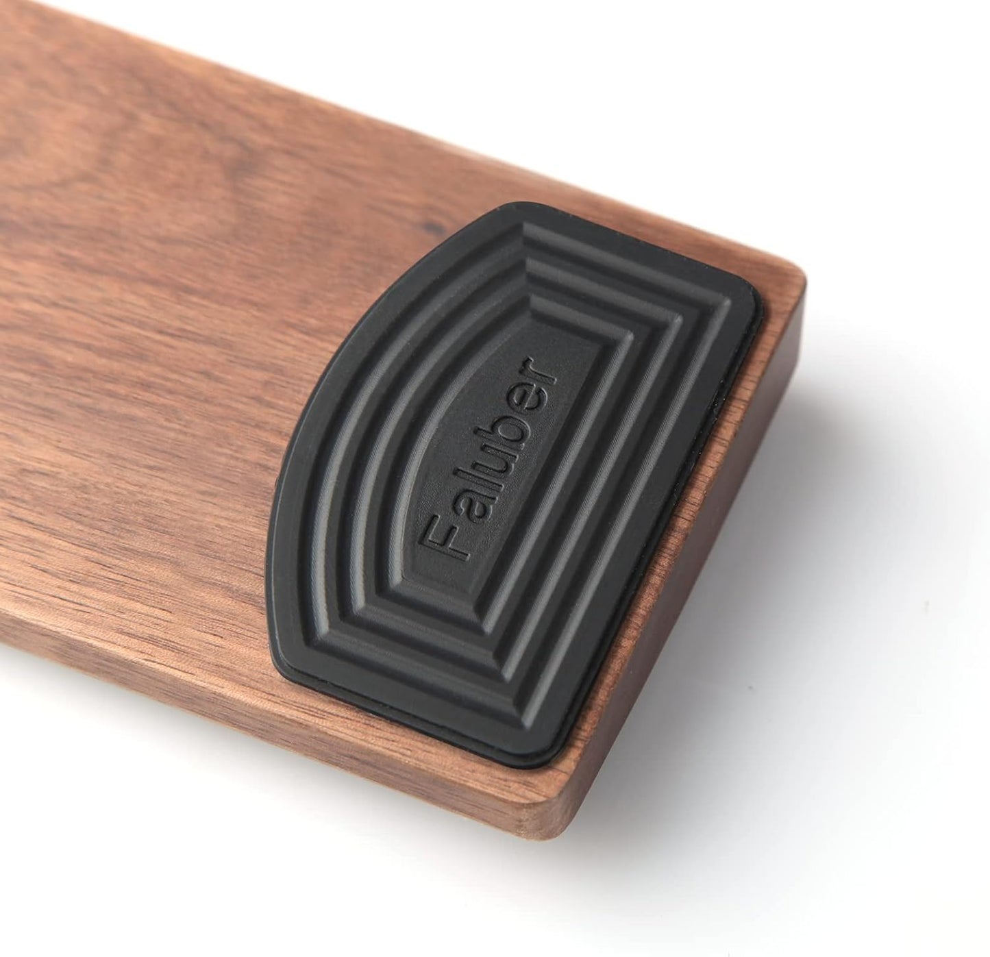 Faluber Wooden Wrist Rest, 17.3-inch Length and 20mm Thickness for Full-Sized Keyboard, Palm Rest, Ergonomic Design for Mechanical Gaming Keyboard, Wipe Clean (Fullsize-440mm, Walnut Wood)