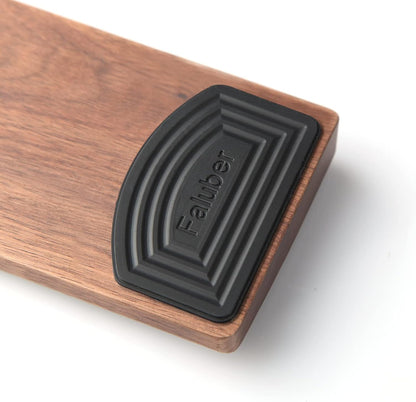 Faluber Wooden Wrist Rest, 17.3-inch Length and 20mm Thickness for Full-Sized Keyboard, Palm Rest, Ergonomic Design for Mechanical Gaming Keyboard, Wipe Clean (Fullsize-440mm, Walnut Wood)
