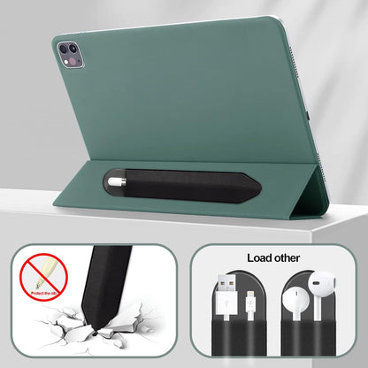 Apple Pencil Holder, 5 Pack Durable Elastic Apple Pencil (1st and 2nd Gen) Case Pocket, Adhesive Sleeve Pouch for iPad 8.3/9.7/10.2/10.5/11/12.9 Inch (Black Black)