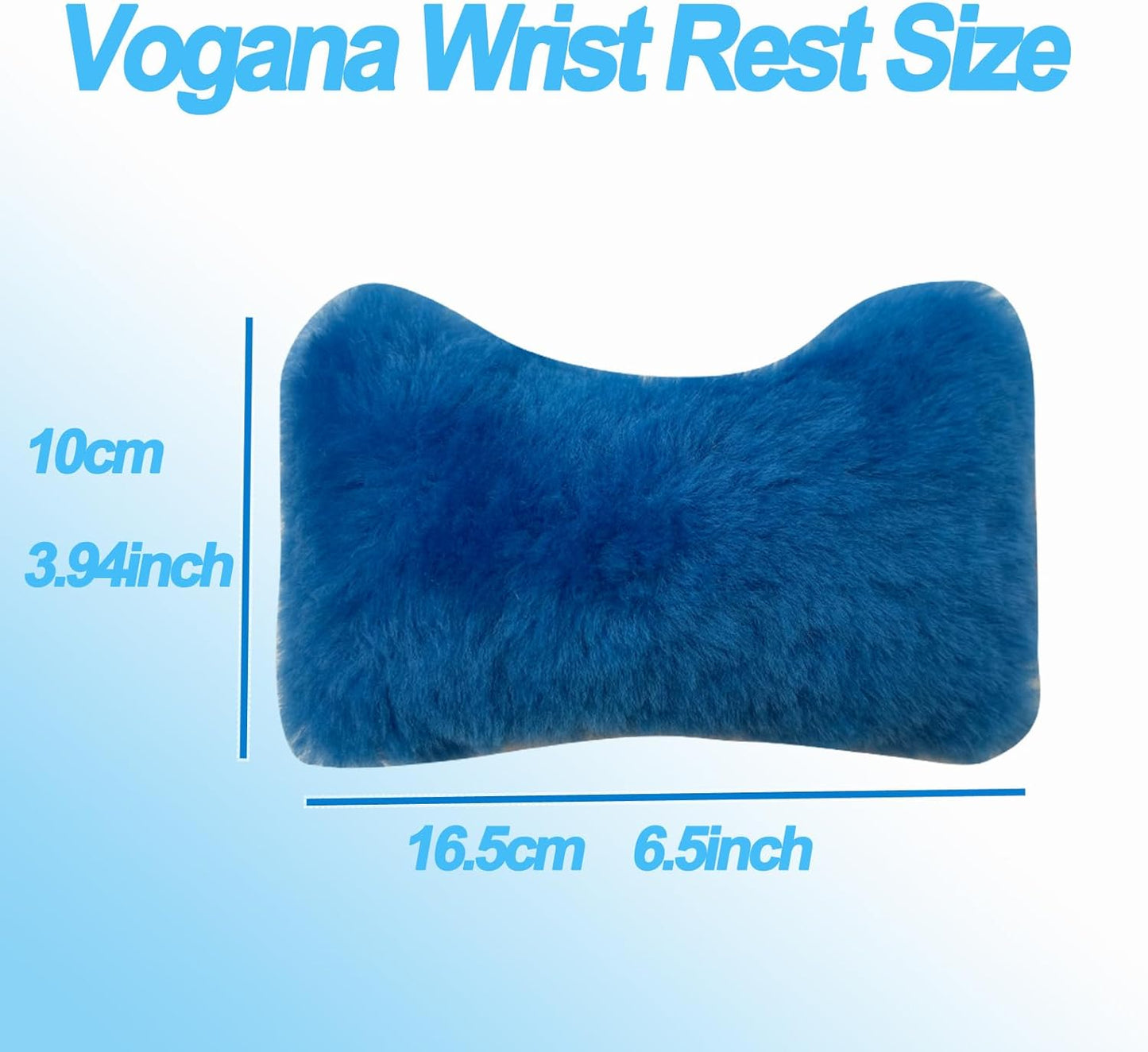 Vogana 1 Piece Mouse Soft Wrist Rest| Made from Suede and Mouse Support 100% Wool fillingr| for Computer, Laptop, PC Gaming Grey