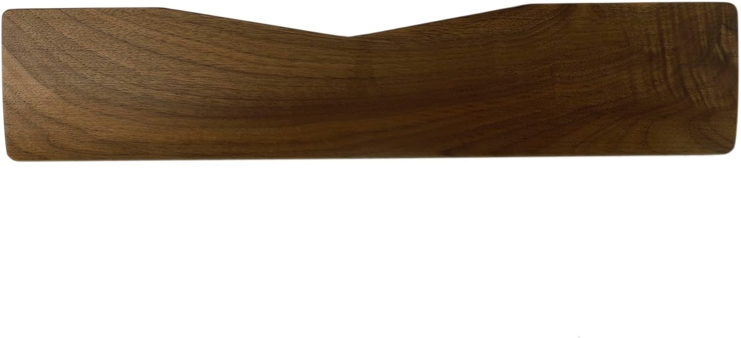 YMDK Wooden Wrist Rest Solid Wood Walnut for Keychron Q13 Pro Mechanical Keyboard