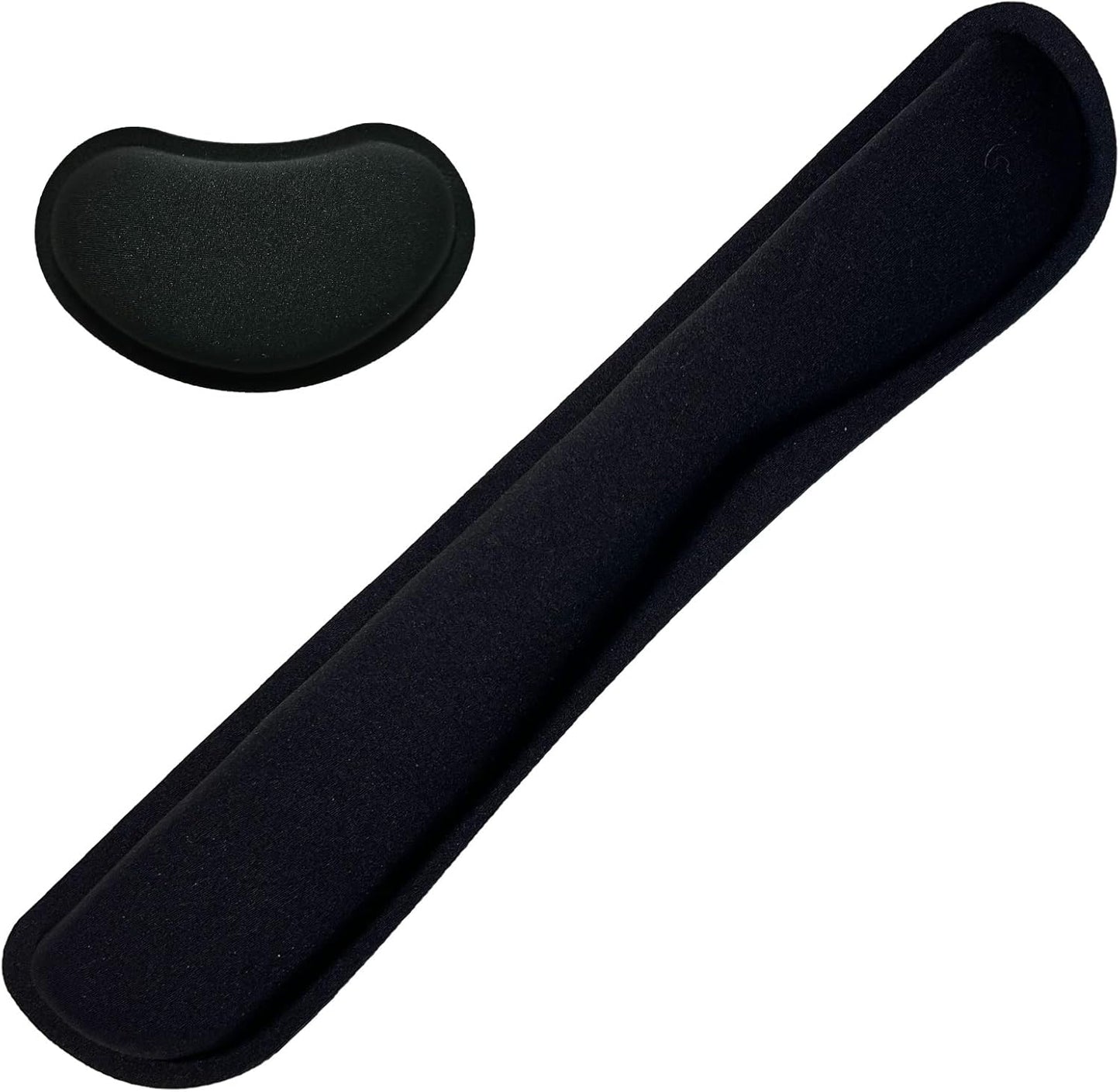 Keyboard Wrist Rest Mouse Wrist Support Set, Memory Foam Wrist Rest Pad for Computer Laptop Keyboard Mouse, Ergonomic Wrist Cushion Support for Typing Pain Relief, Gaming Home Office, Flowers Grass