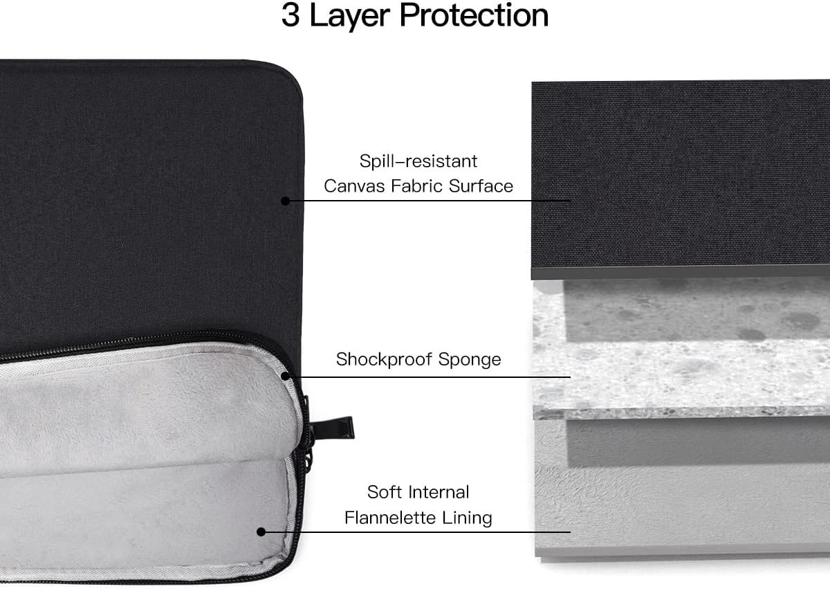 17 17.3 inch Laptop Sleeve Case for HP 17.3 inch Laptop/HP Envy 17 / Pavilion 17, Dell Inspiron 17, Lenovo Ideapad 17.3, ASUS Vivobook 17, 17-in Water-Resistant Computer Notebook Bag