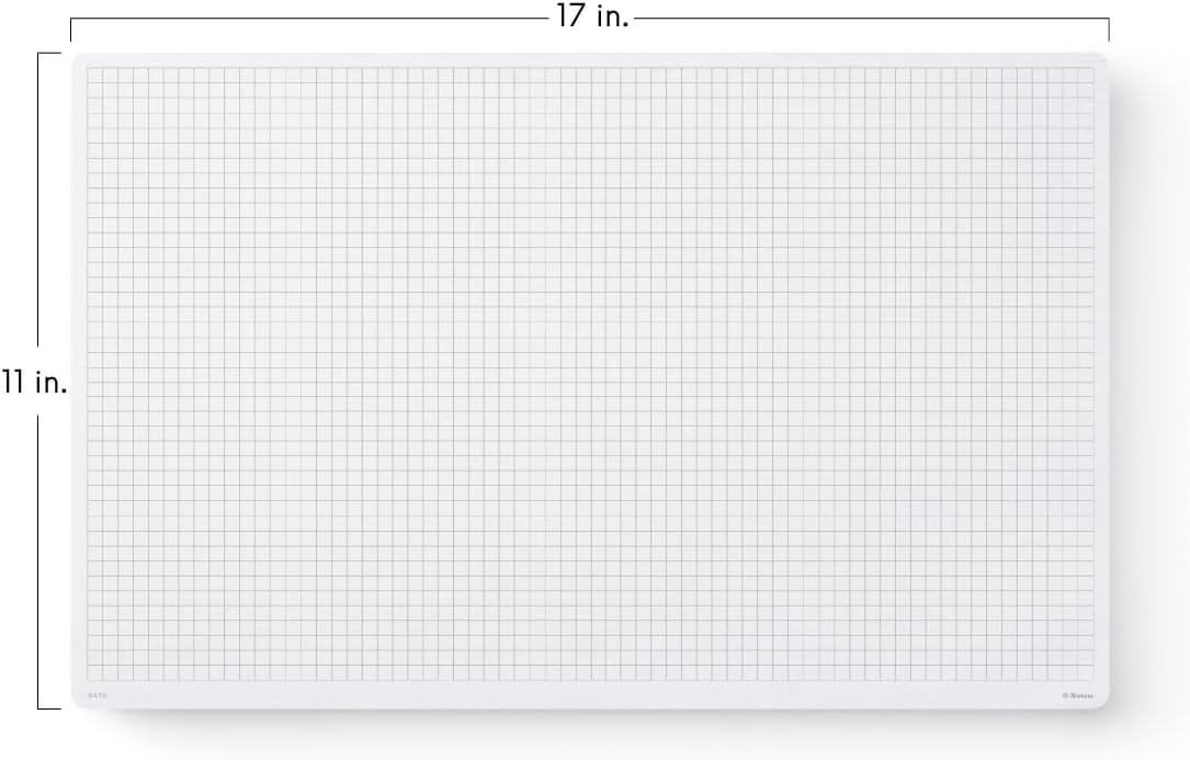 Notsu Dot Grid Desk Notepad 2 Pack | Minimalist Dotted Memo Mouse Pads with Premium Thick Paper, Small 5.5" x 8.5"