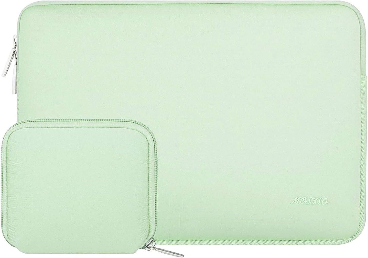 MOSISO Laptop Case 13.3 inch, 13-13.3 inch Laptop Sleeve Bag Compatible with MacBook Air/Pro 13/Pro 14 M5 M4 M3 M2 M1, HP Dell ASUS Lenovo, Neoprene Computer Sleeve Bag with Small Case, Baby Pink - Colors B