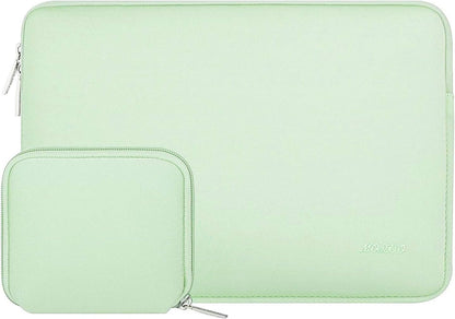MOSISO Laptop Case 13.3 inch, 13-13.3 inch Laptop Sleeve Bag Compatible with MacBook Air/Pro 13/Pro 14 M5 M4 M3 M2 M1, HP Dell ASUS Lenovo, Neoprene Computer Sleeve Bag with Small Case, Baby Pink - Colors B