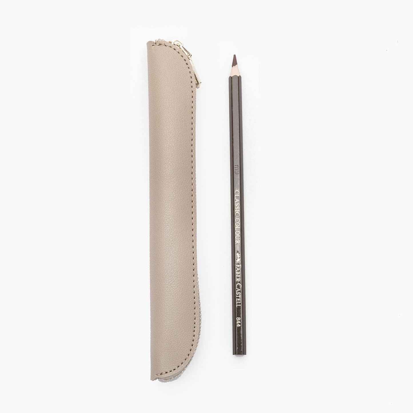 Pencil Case Durable Pencil Pouch for Pens School Featuring Oxford Lap Design (Khaki,Oxford)