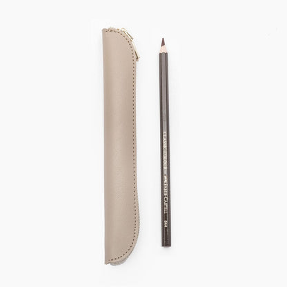 Pencil Case Durable Pencil Pouch for Pens School Featuring Oxford Lap Design (Khaki,Oxford)