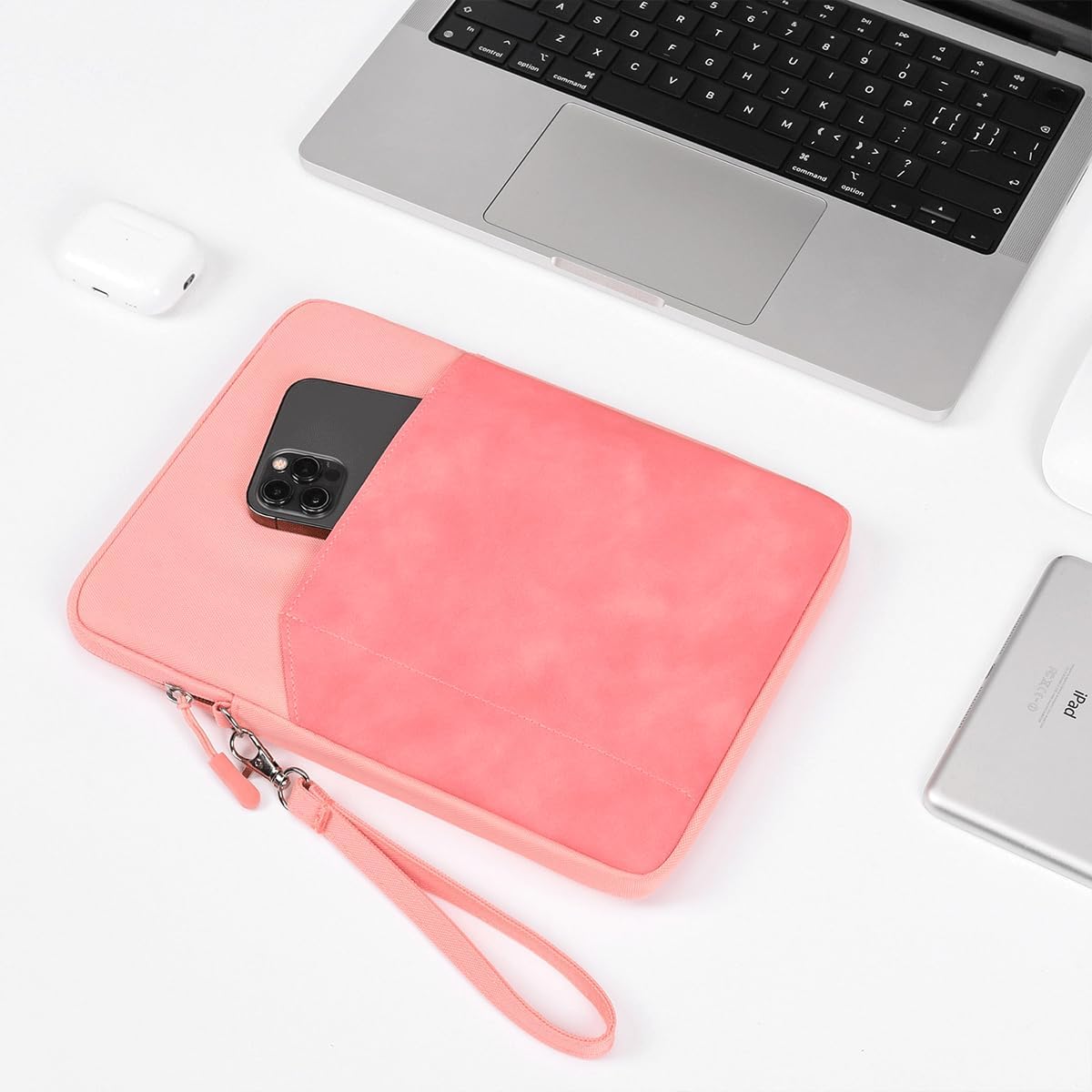 CAAORDKSO 9-11 Inch Tablet Sleeve Case, Tablet Bag Carrying Travel Pouch for iPad 11-inch A16 2025, 11 inch iPad Air M3 M2 / Pro M4, 10.2 10.9" iPad, Galaxy Tab S8/S9 11"/ Galaxy Tab A9+ Bag, Purple