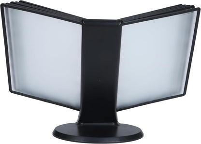 IRSTBL - Desk Reference Organizer Holder with Stand - 10 Pocket Desktop Binder System for Office, Classroom or Home