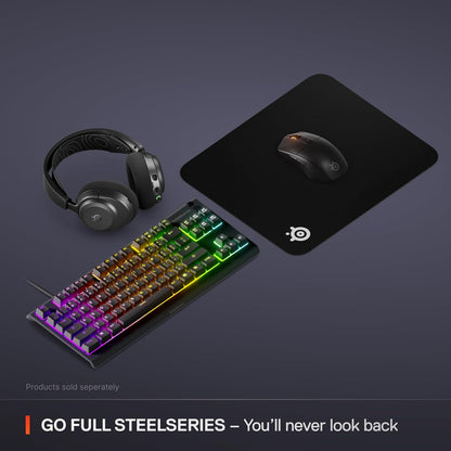 SteelSeries QcK Gaming Mouse Pad - XXL Cloth - Peak Tracking and Stability - Esports Mousepad - Never-Slip - Full Desk Coverage