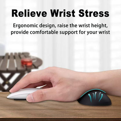 MXCOIRTP Wrist Rest for Mouse, Ergonomic Memory Foam Wrist Cushion Support Pad, Mouse Wrist Pad with Non-Slip Base for Typing Pain Relief, Office, Home, Gaming, Computer, Black