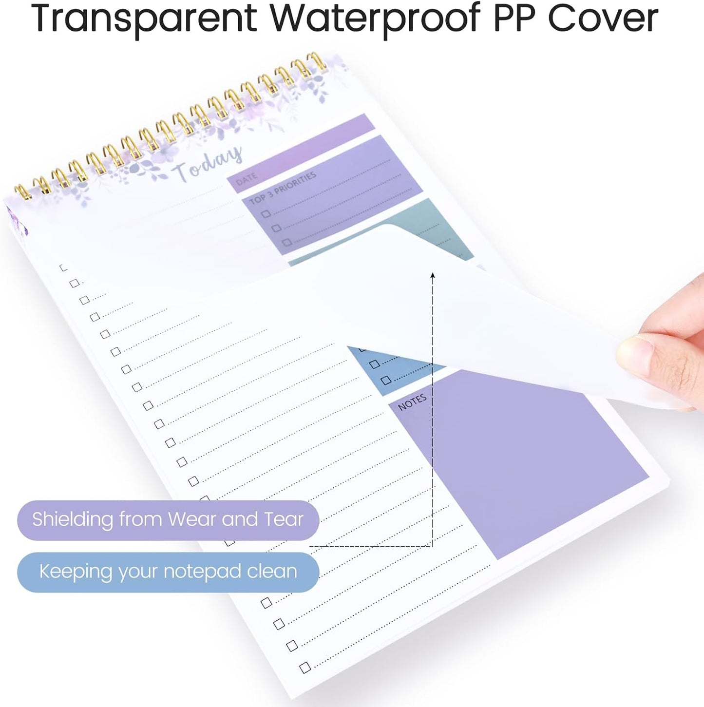 To Do List Notepad - To Do List Notebook for Work with 52 Sheets, Undated Daily Planner Perfect for Enhanced Productivity and Goal Achievement - Green