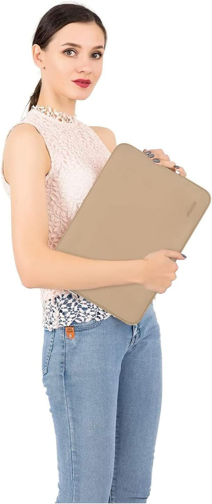 MOSISO Laptop Case 13.3 inch, 13-13.3 inch Laptop Sleeve Bag Compatible with MacBook Air/Pro 13/Pro 14 M5 M4 M3 M2 M1, HP Dell ASUS Lenovo, Neoprene Computer Sleeve Bag with Small Case, Baby Pink - Colors B