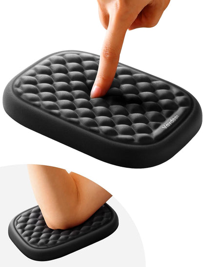 Vaydeer 2Pcs Elbow Rest Pad, L-Shaped Arm Rest Elbow Pad, Desk Edge Cushion, Ergonomic Memory Foam Wrist Rest Support Keyboard Mouse Padding for Palm Hand Office Computer Home Gaming Accessories-Black