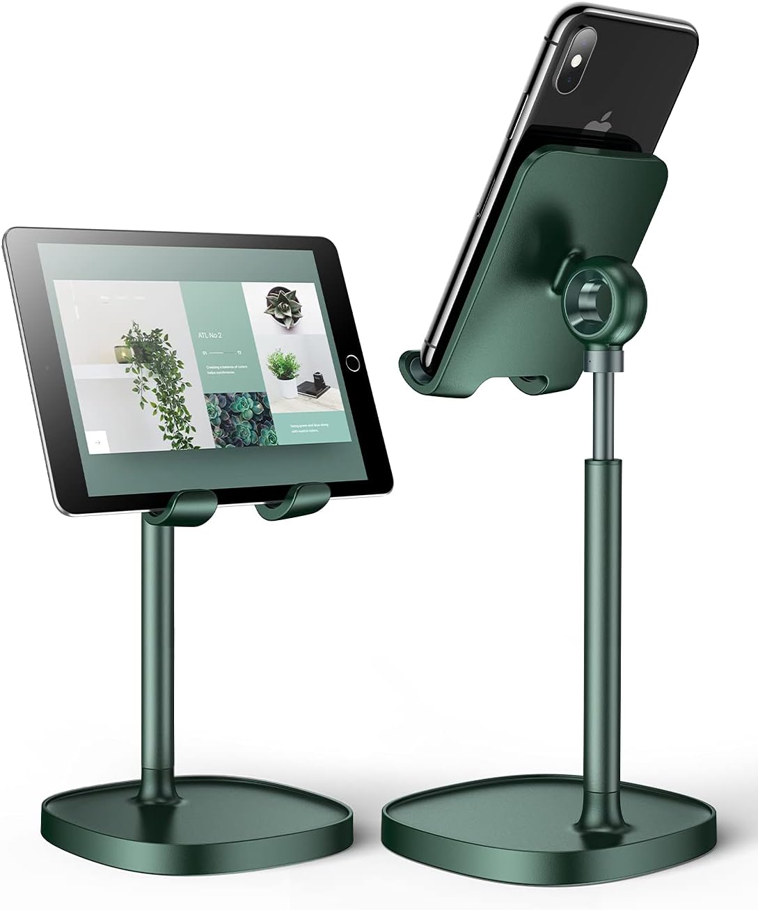 LISEN Cell Phone Stand Phone Holder for Desk Office Decor, Office Desk Accessories Women PC Gaming Essentials iPhone Stand Gadgets Men Gift for Father Fit OtterBox Case Switch iPad Air Tablet 4-10 in