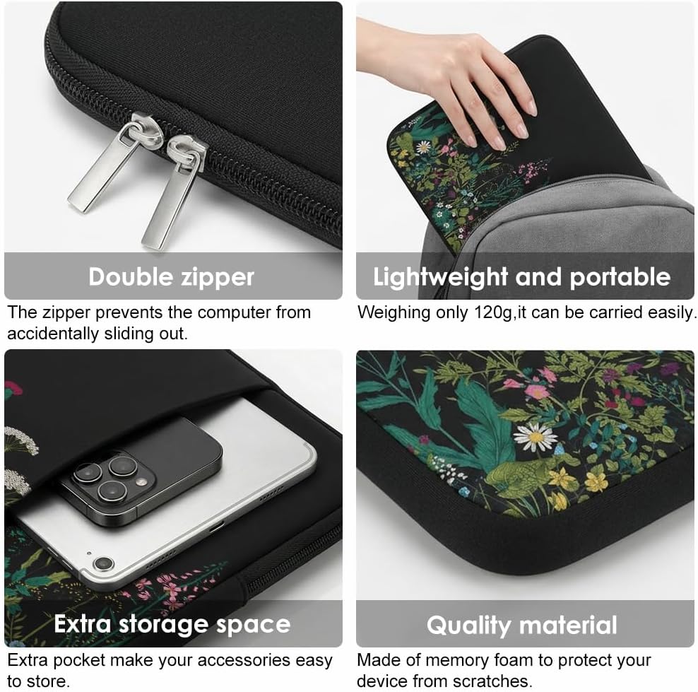 Laptop Sleeve for MacBook Neo/Air/Pro 13 inches A18/M5/M4/M3/M2/M1 Chip 2026-2020 A3404 A3449 A3240 A3113 with 2 Pockets Tablet Bag Case Accessories (Bright Pink)