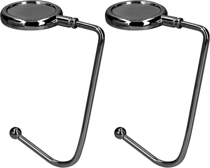 kwmobile Purse Hook for Table - Set of 2 Purse Holder - Handbag Hanger - Portable Bag Holder - Bag Hooks for Desk - Table Hook Gold