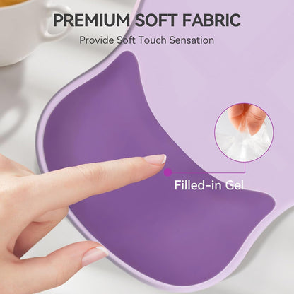Ergonomic Mouse Pad with Wrist Rest,Cute Gel Mousepad Wrist Support - Small Mini Portable for Travel Mouse Pads for Desk Laptop,Computer,Office & Home Decor (Pink&Light Pink)