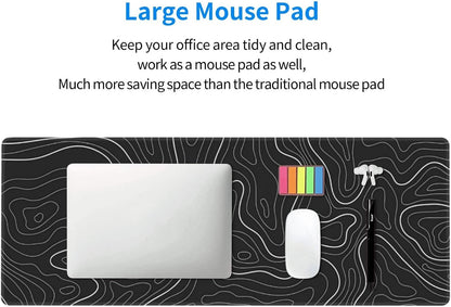 Japanese Mouse Pad, Large Japanese Desk Mat, XL Anime Gaming Keyboard Mat, Non-Slip Rubber Base, Big Extended Desk Protector for Home Office, 31.5”x11.8”