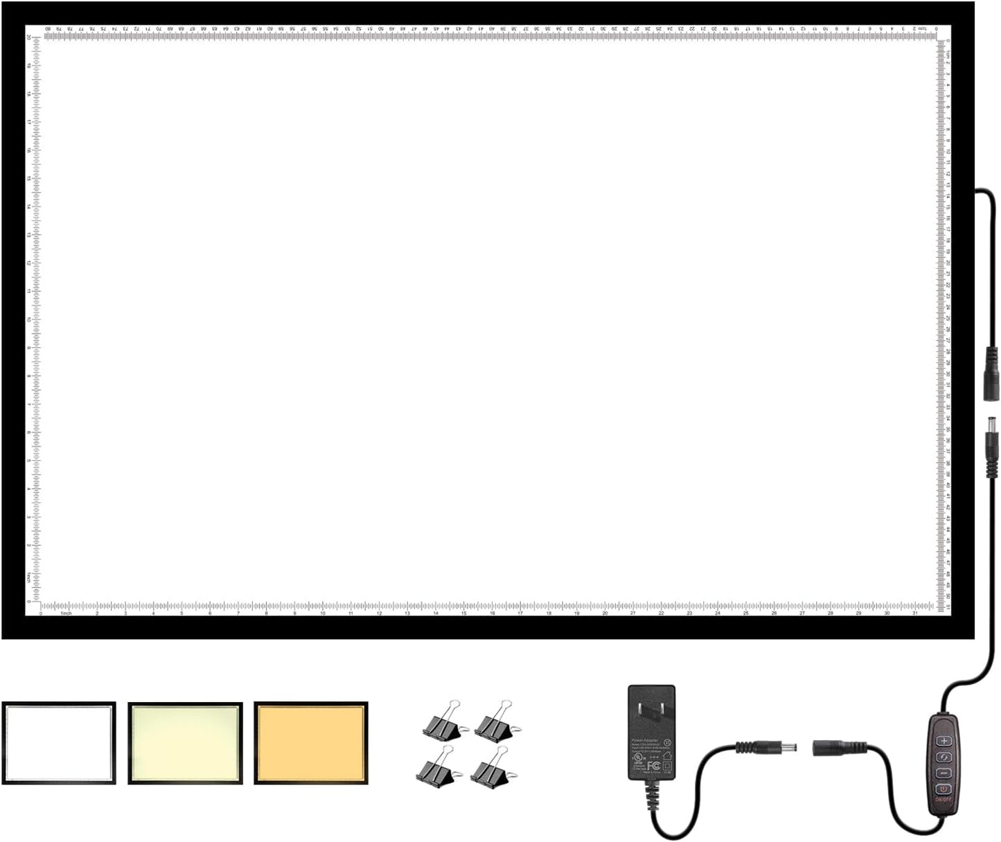 WELZK Light Board A3, 16.6×12.6inchs Light Pad, Side Button Design, 9 Levels/Stepless Dimming, Light Box Widely for Diamond Painting, Tracing, Weeding Vinyl etc.