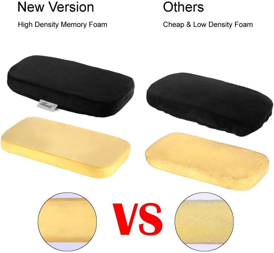 Aloudy Arm Rest Pillow, 2021 New Size 11” Office Chair Armrest Cover Pads, Comfy Desk Chair Cushions for Elbows and Forearms(Large, Set of 2)