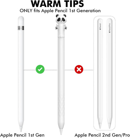 NIUTRENDZ Cute Bear Apple Pencil Case for Apple Pencil 2nd Generation Case Silicone Protective Cover Sleeve Skin Accessories (Brown, Apple Pencil 2nd Generation)