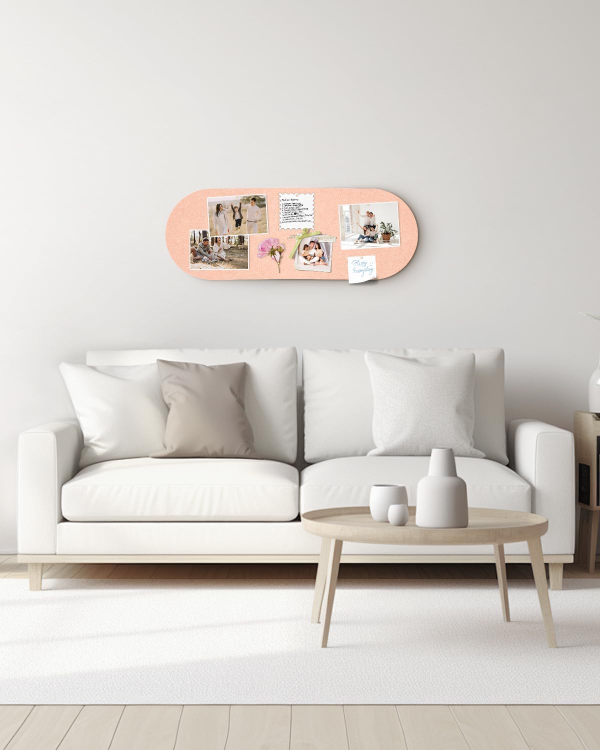 Arched Felt Bulletin Board, Cork Board Alternative for Wall, 10.6in x 14.6in Self-Adhesive Pin Board, 0.35" Thick 2 Pack for Home Office Decor (Camel-2727-2p)