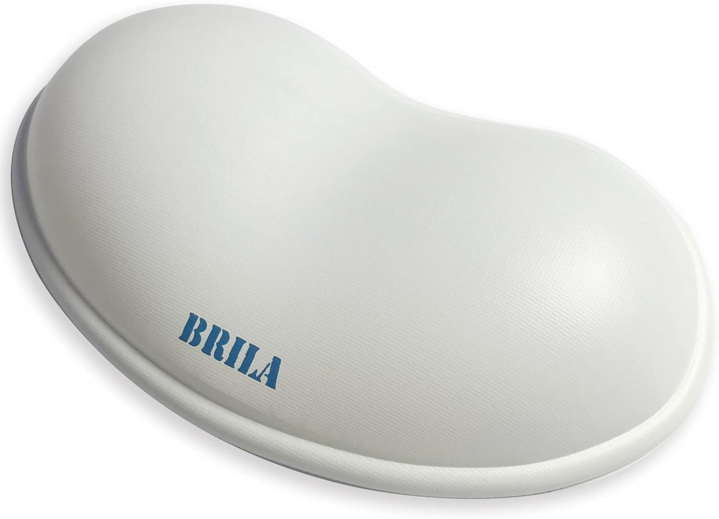 BRILA Ergonomic Silicone Mouse Wrist Rest, Cooling Silica Gel PU Leather Mouse Wrist Support Pad for Office Work and Laptop Computer Gaming