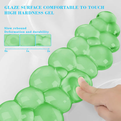 Gel Cloud Keyboard and Mouse Wrist Rest, Cute Wrist Support and Arm Support Keyboard Rest for Keyboard and Mouse Typing Pain Relief，Suitable for Office/Computer/Laptop/Gaming（White）